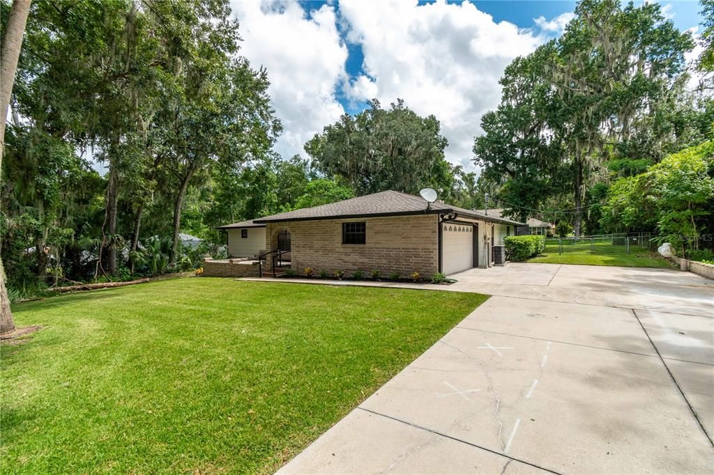 Elevated Lot with a long driveway