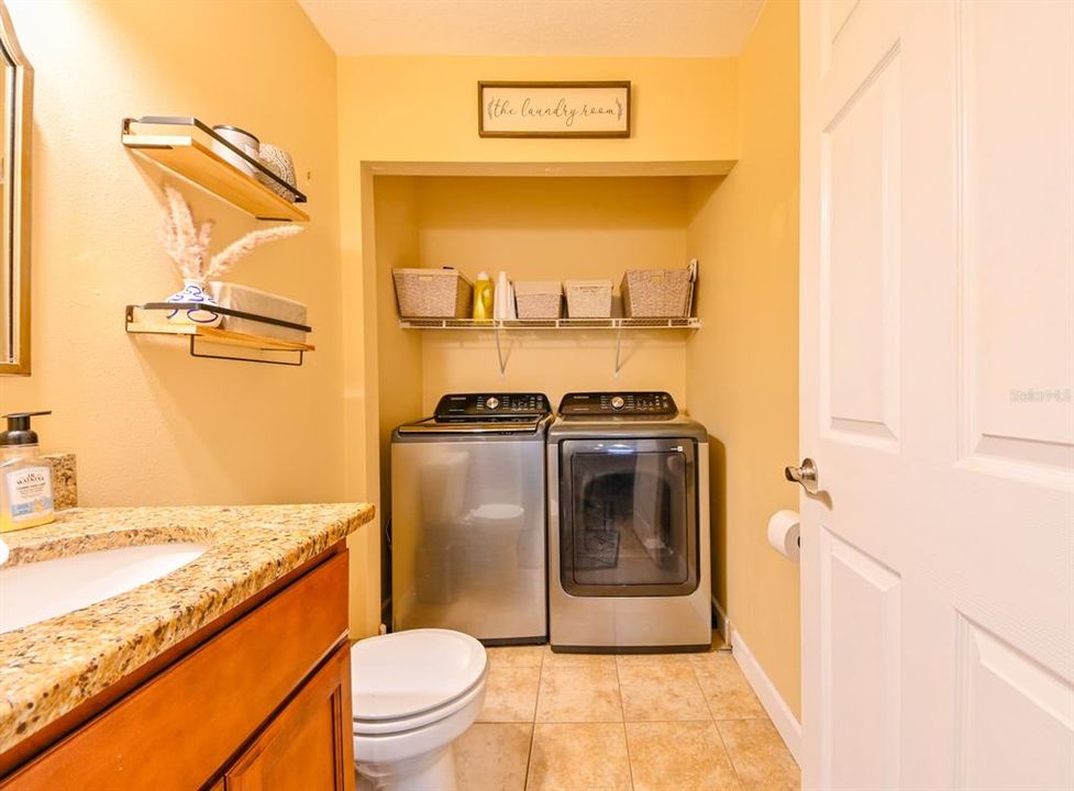 Laundry Closet/ Half bathroom