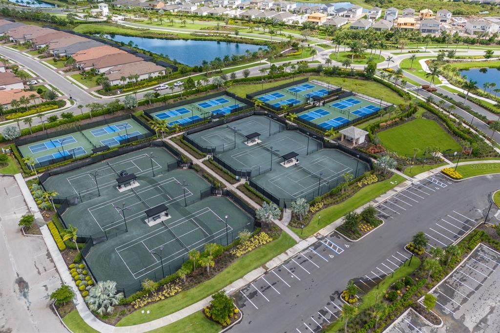 16 pickleball and 6 tennis courts