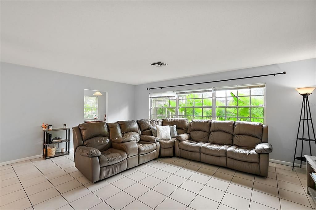 tile flooring in the main  living area