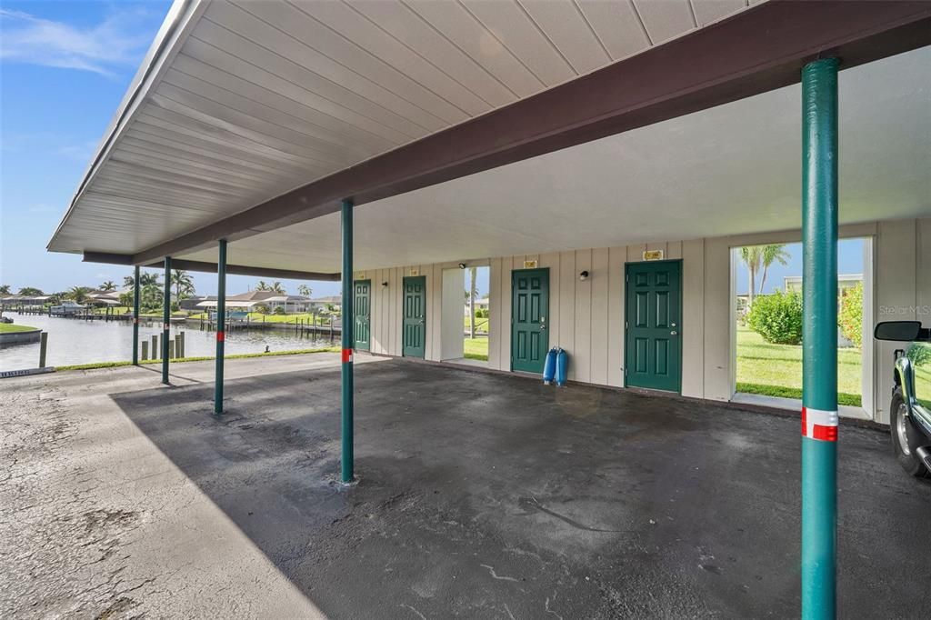 Carport with private storage unit #104 C