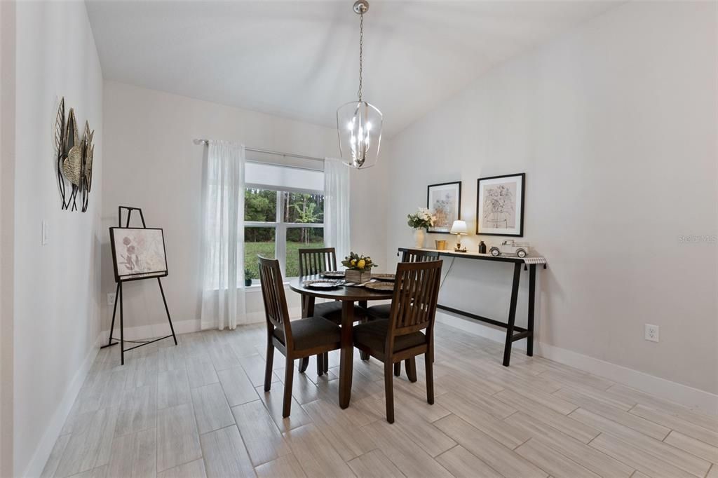 Dining Room w/Window to Backyard