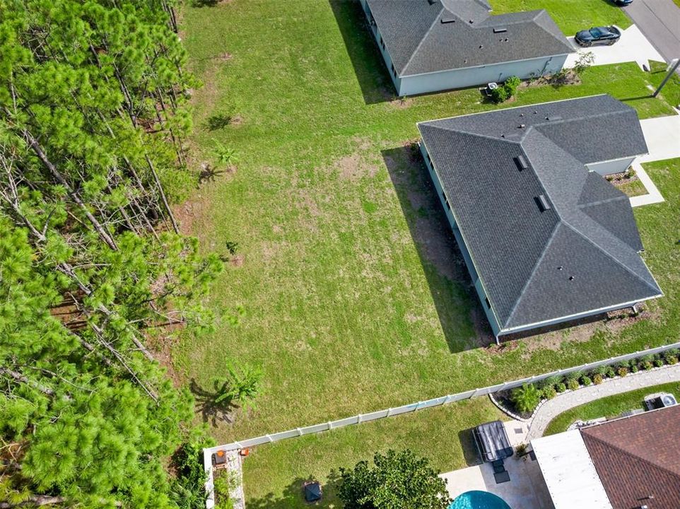 Aerial View of Backyard