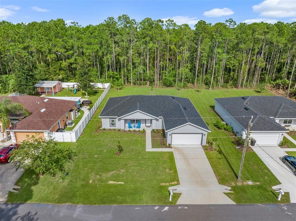 Aerial View of Front Yard