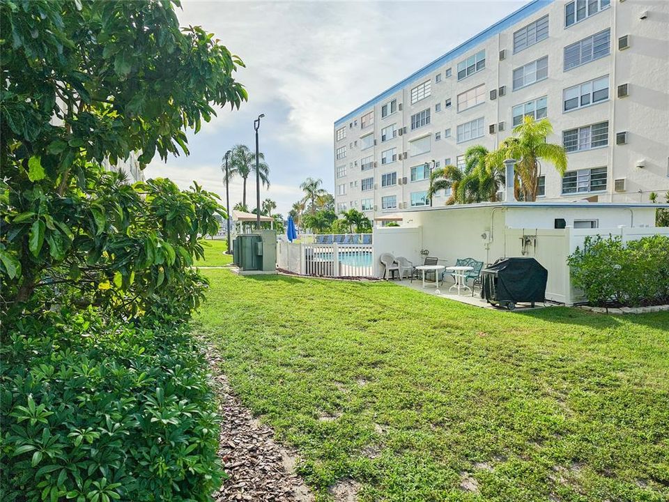 View From Patio of Intercostal  and Community Pool