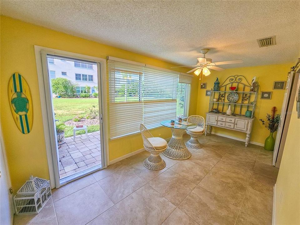 Florida Room w/ Outside Patio Access.