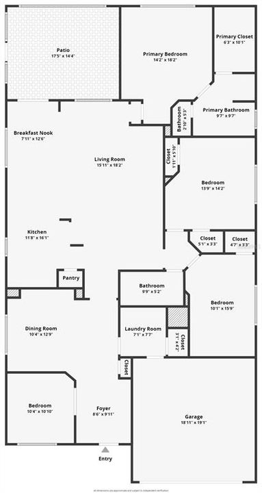 В аренду: $2,400 (3 спален, 2 ванн, 2186 Квадратных фут)