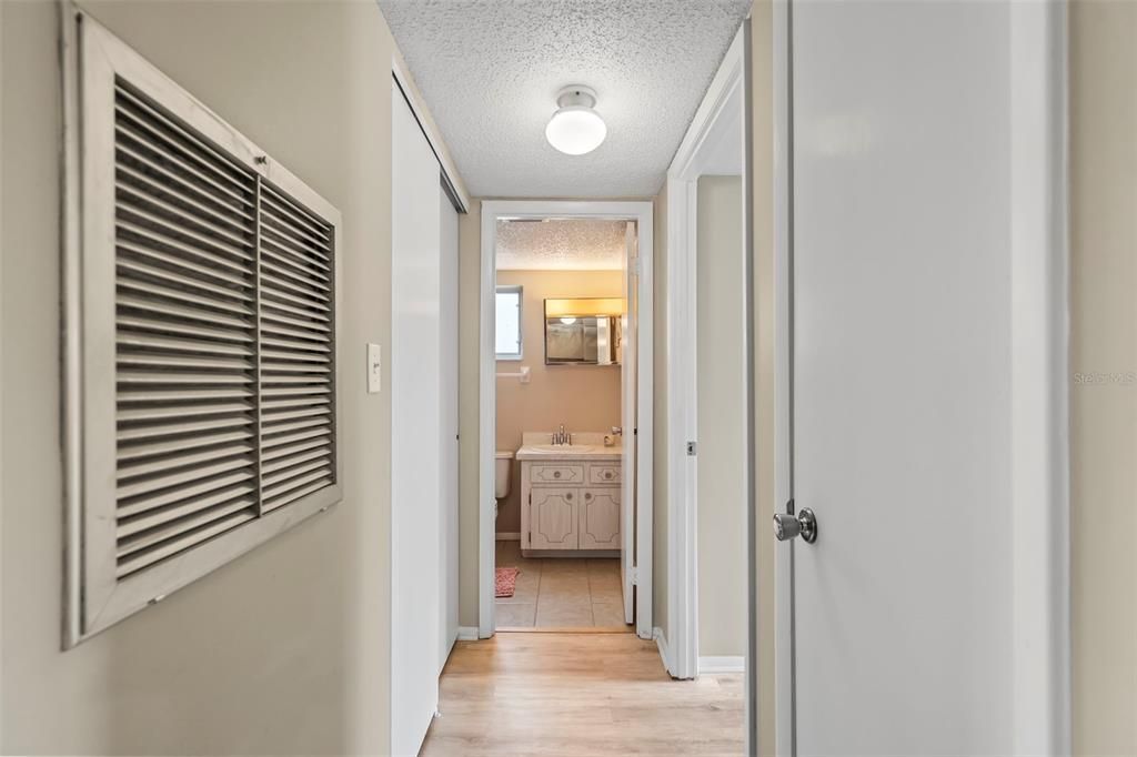 Hallway to Second Bedroom & Bathroom