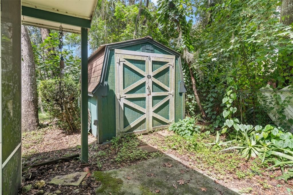 Outside Shed