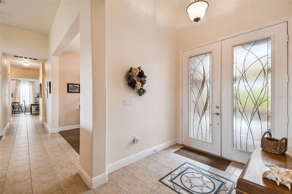 Foyer.  French Doors