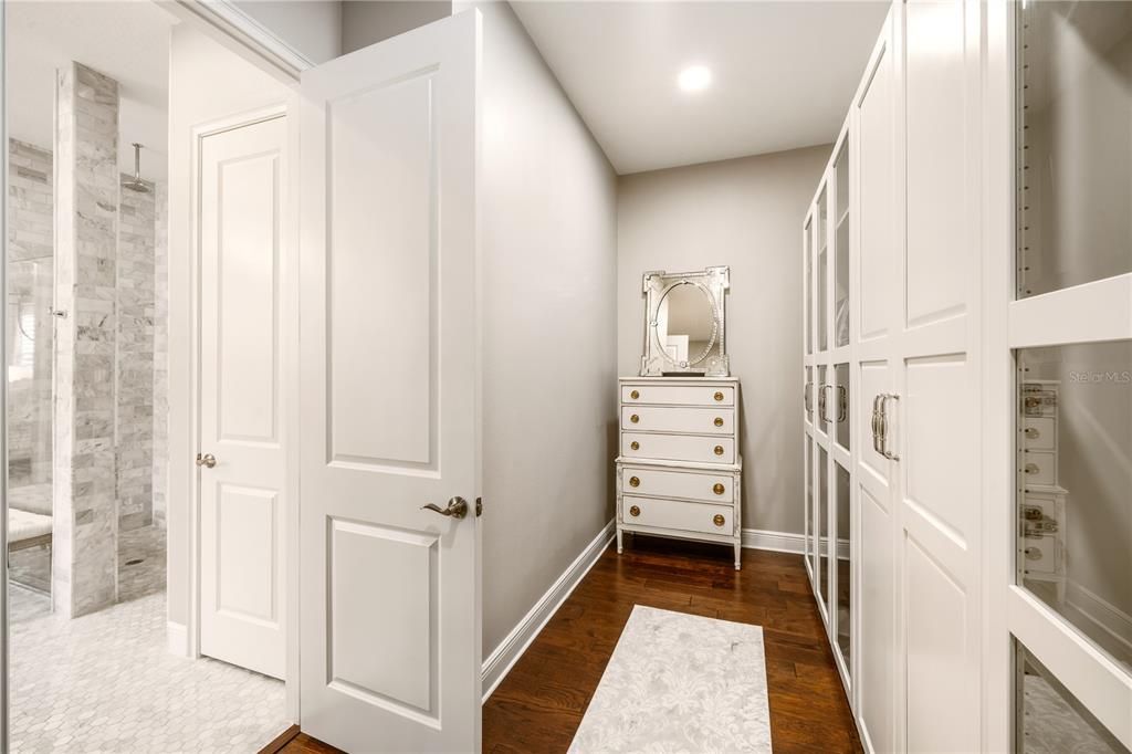 Primary walk-in closet