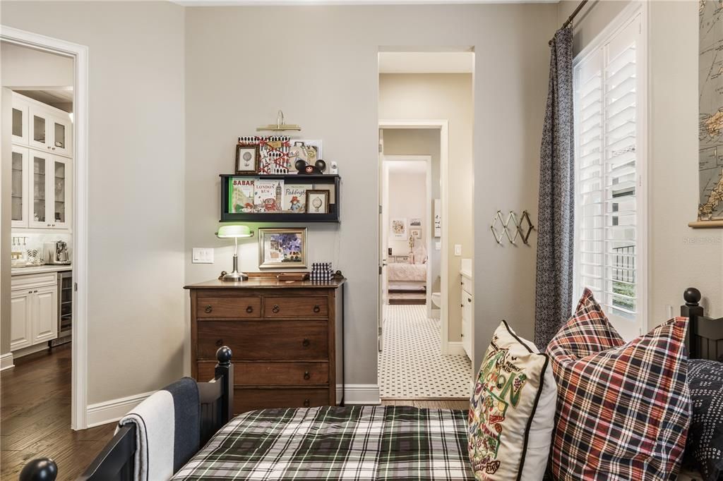 View from guest bedroom through Jack & Jill bath to additional guest bedroom