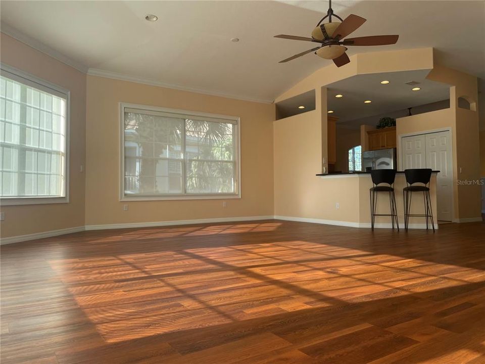 LIVING ROOM LOOKING TOWARD KITCHEN