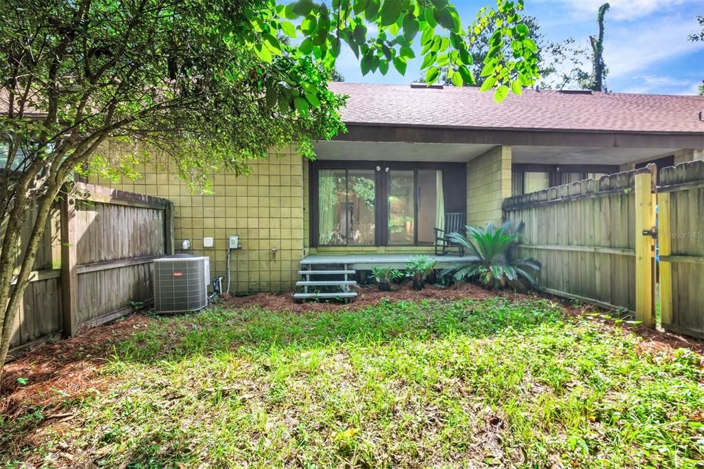 Private Fenced Back Yard