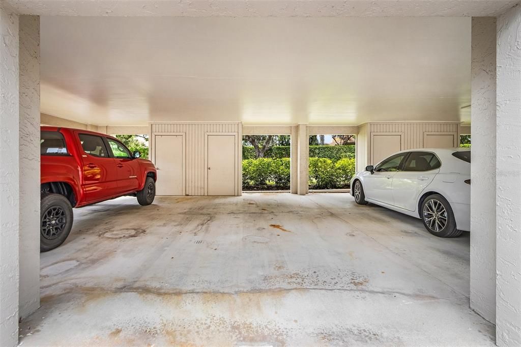 Designated covered Carport Space!