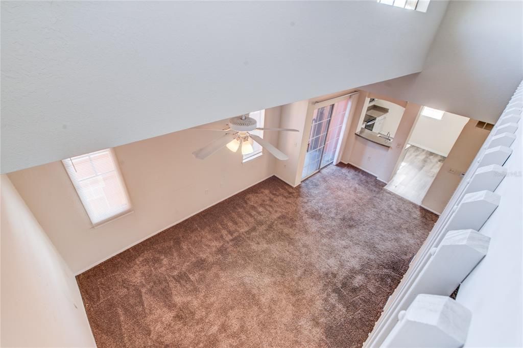 Loft Looking Down to living room