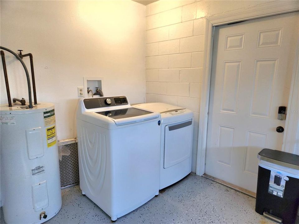 Laundry in Garage