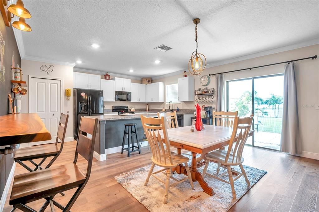 Large dining and living room combo