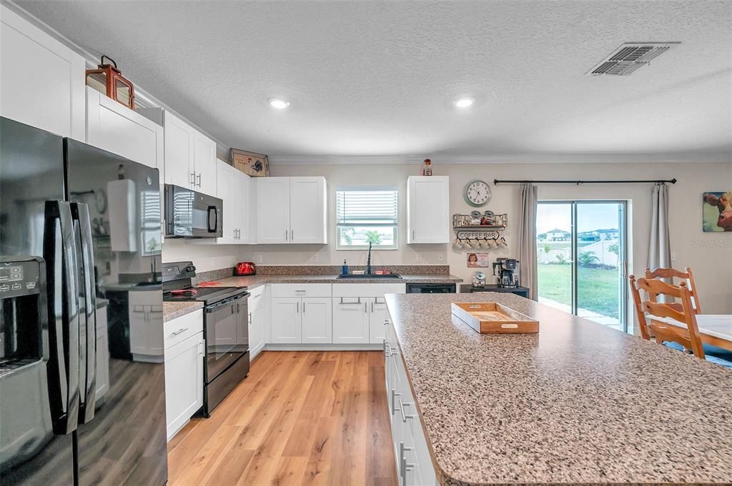 Beautifully laid out kitchen with lots of natural light