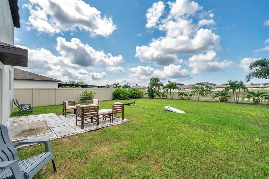 Great Lounging area outside patio