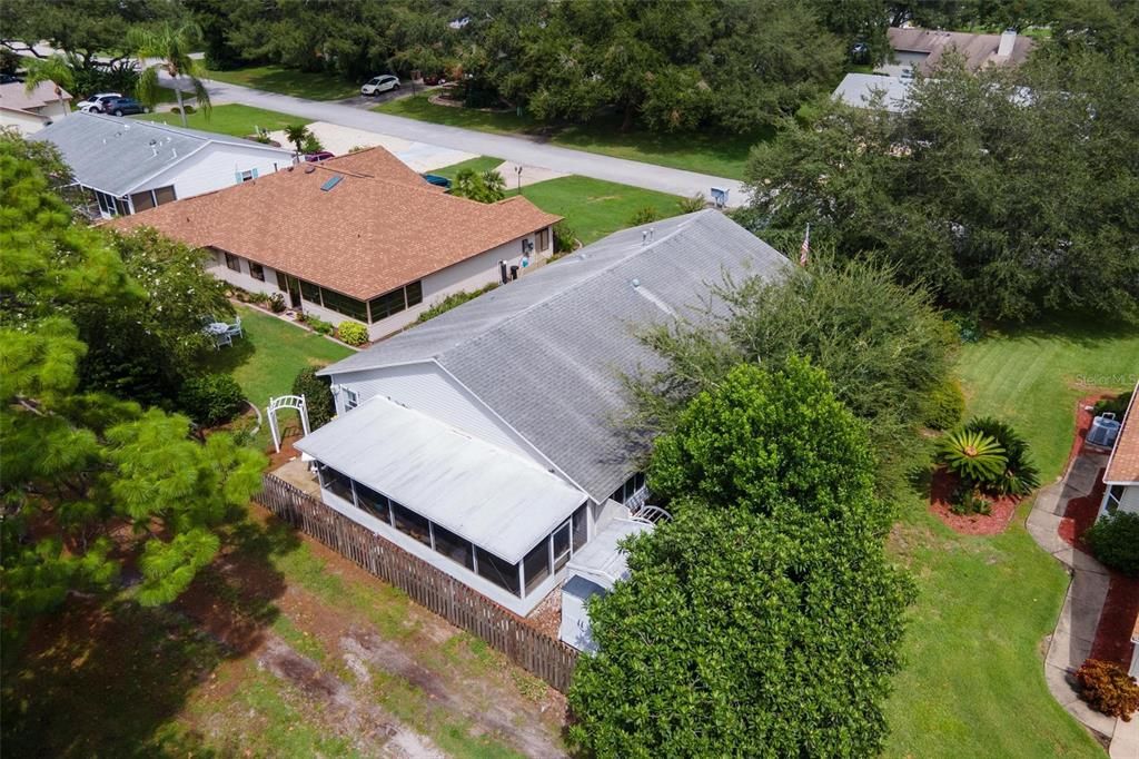 Aerial of Back Exterior