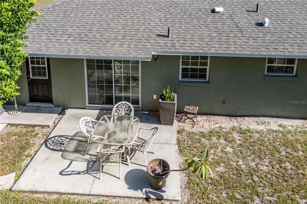 Notice the man door entry to the garage which has attic access.