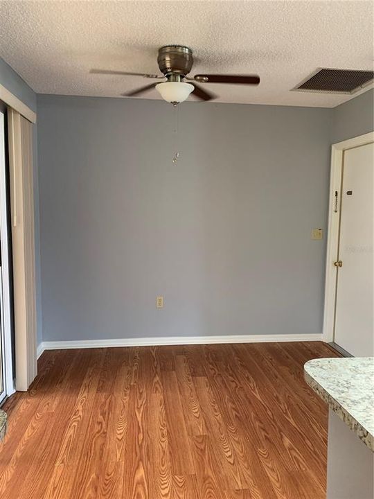 Dining space off kitchen and living room