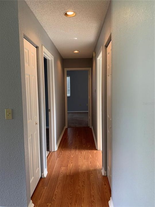 Hallway to bedrooms and baths