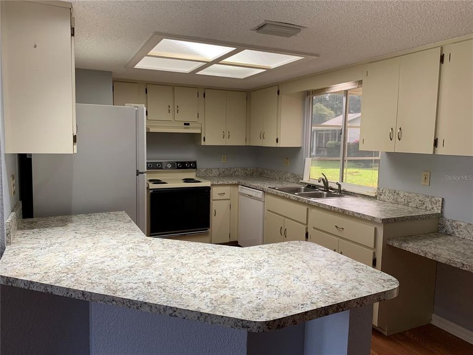 Kitchen with updated counter tops