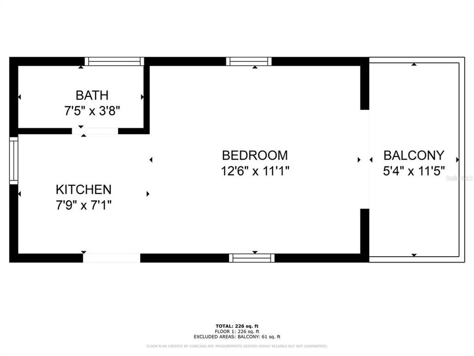 Upstairs duplex unit floor plan