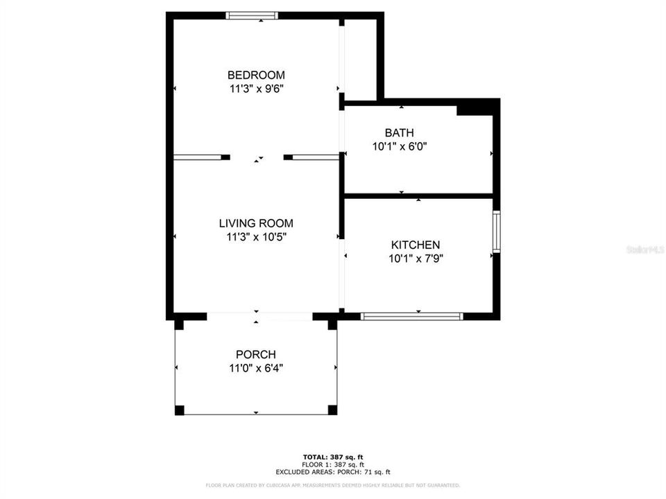 Downstairs duplex floorplan