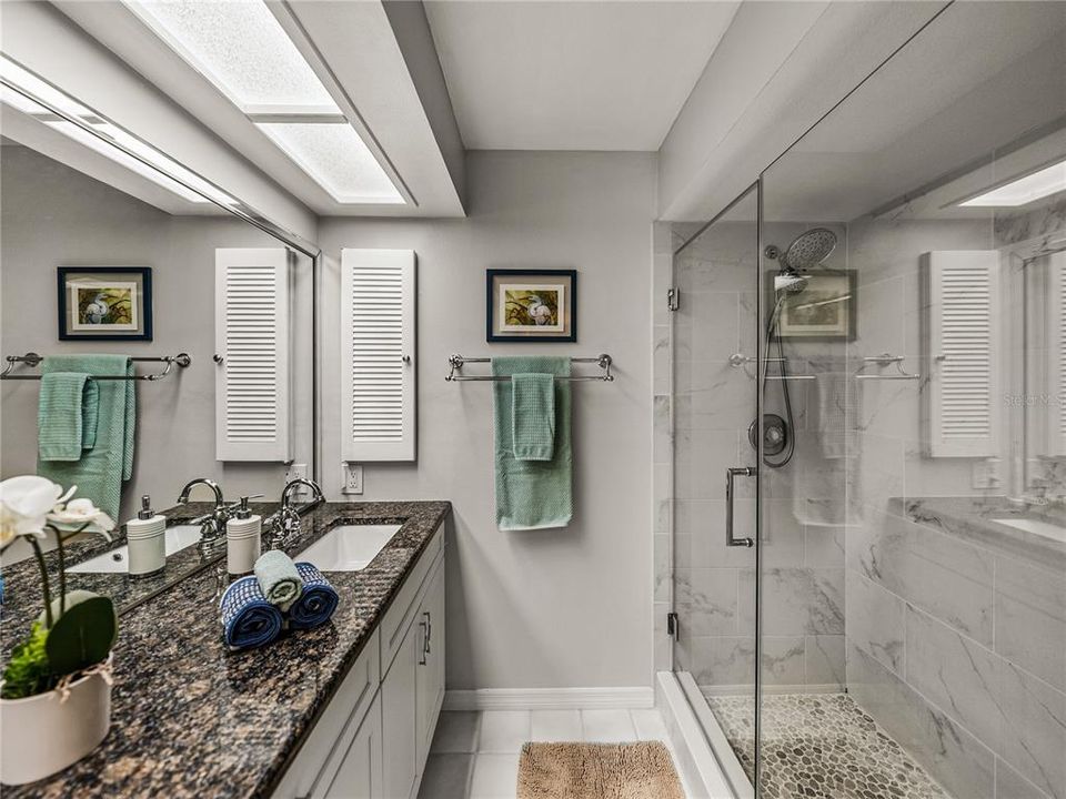 Beautifully updated walk-in shower~