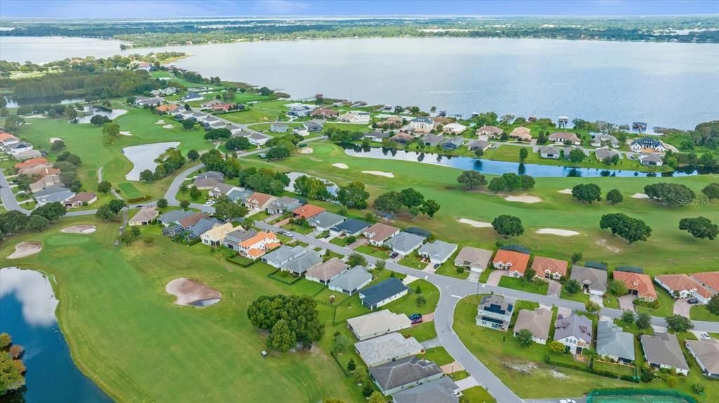 Aerial showing Lake Dora