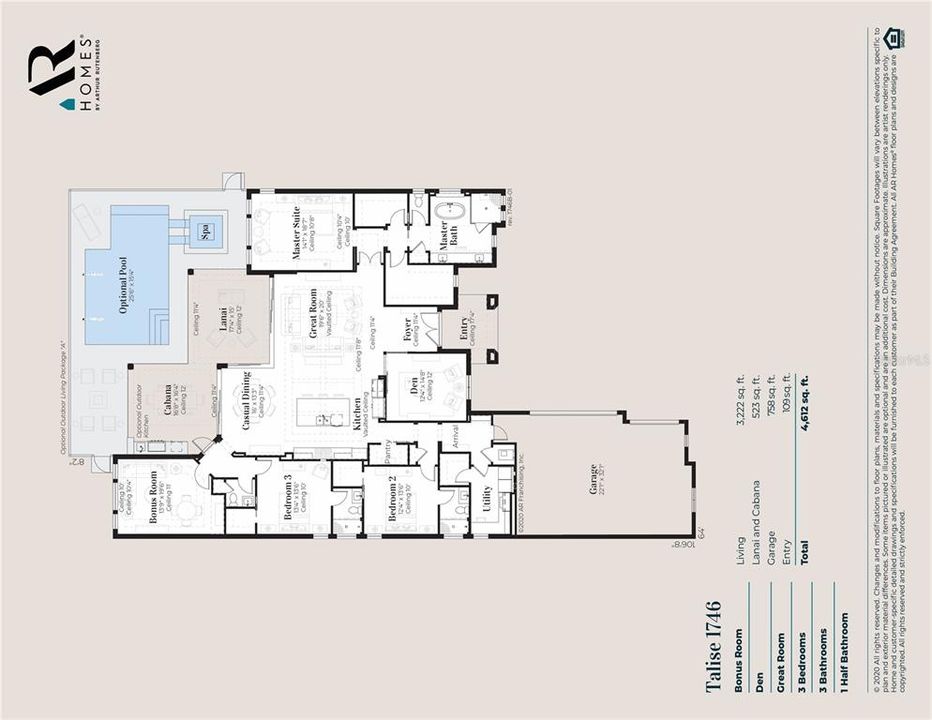 Под контрактом: $2,397,693 (3 спален, 3 ванн, 3222 Квадратных фут)