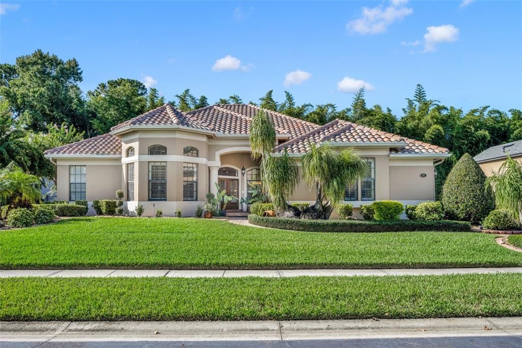 Front elevation with NEW TILE ROOF