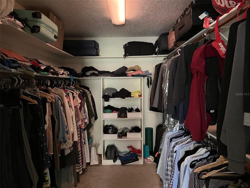 Huge walk in Primary closet