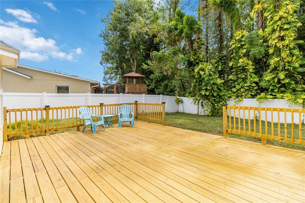 Back patio/deck