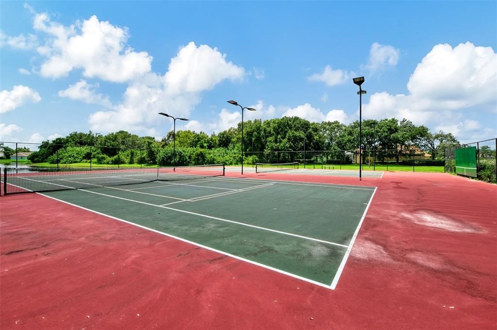 Community tennis courts.