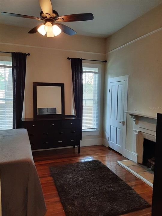 Main Bedroom with 2 closets & 2nd Decorative Fireplace