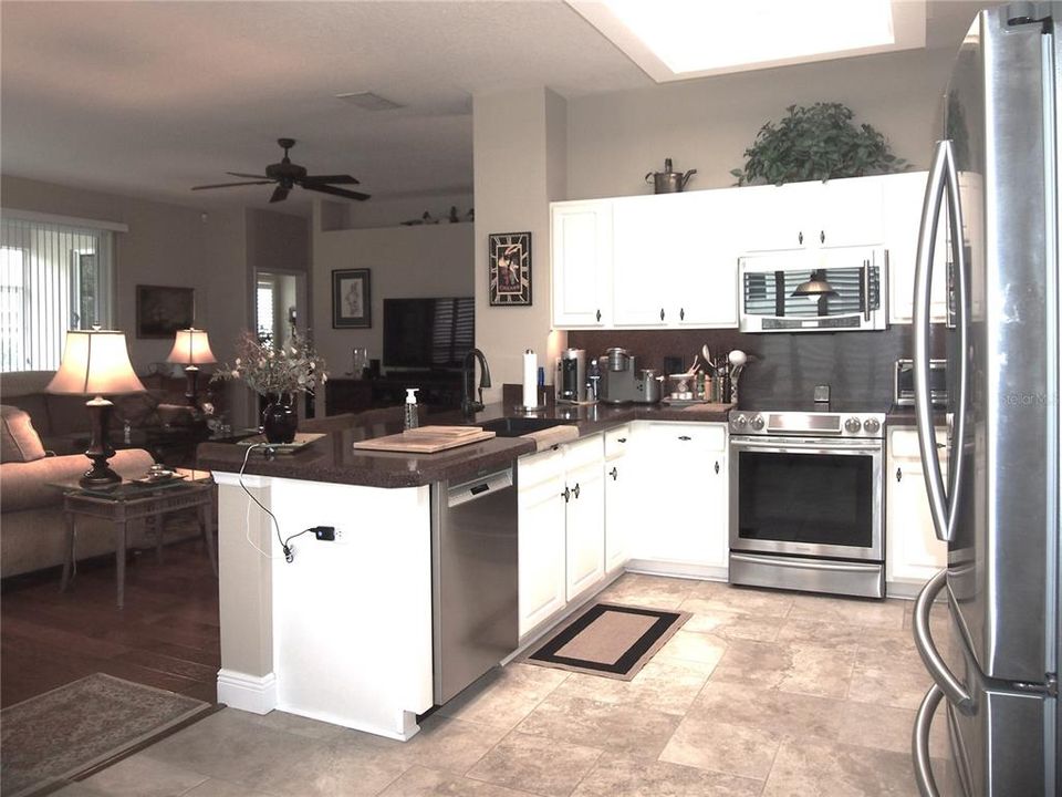 tile flooring in kitchen