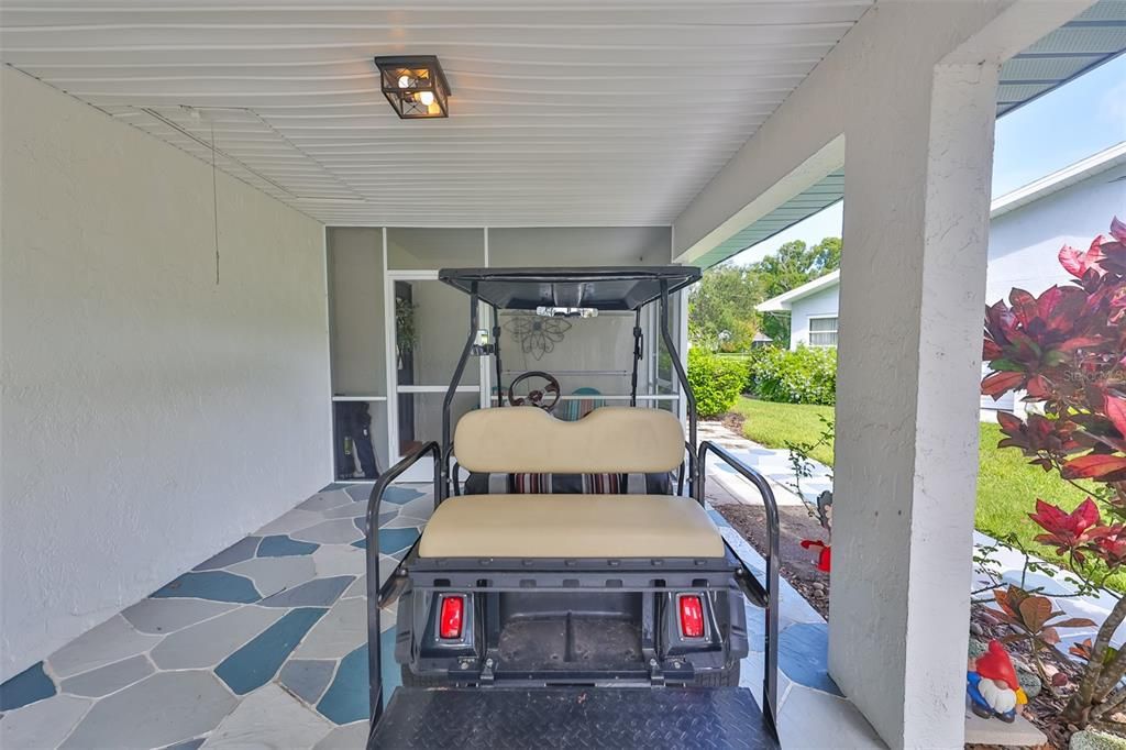 A Golf Cart comes with the home!