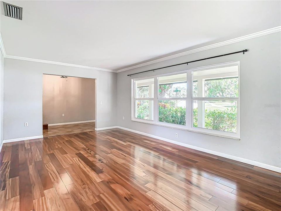 Living room looking towards foyer