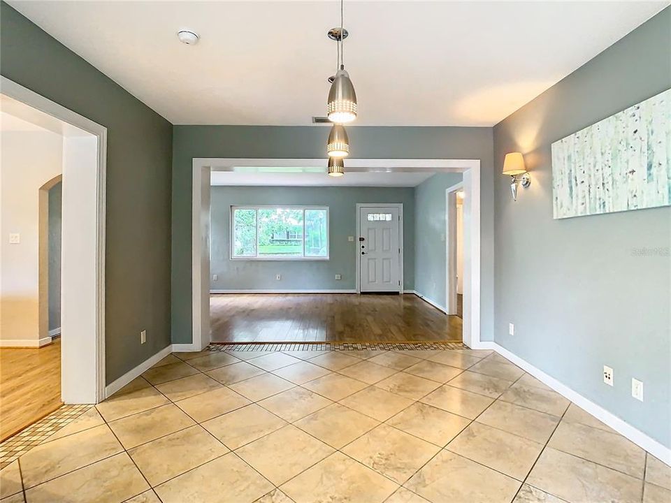 Dining Room looking towards the front of the home