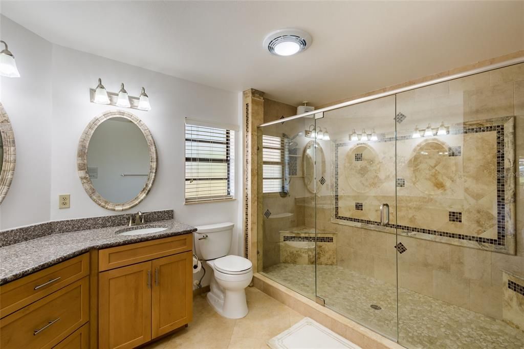 A Primary Bathroom with a Fabulous Double Shower