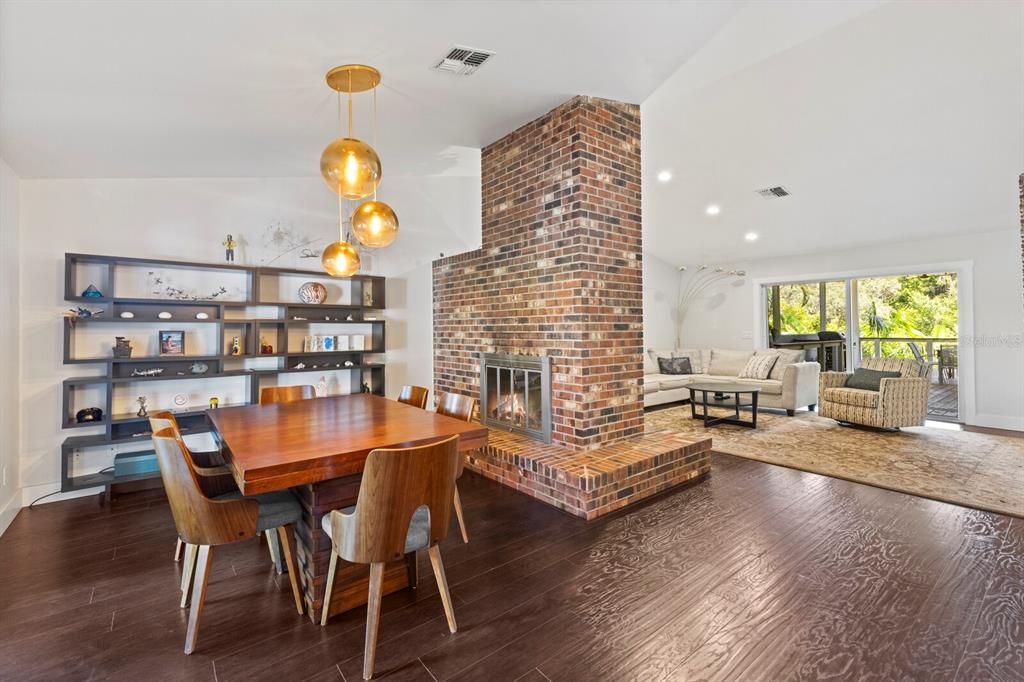 View of Dining Room and Living Room