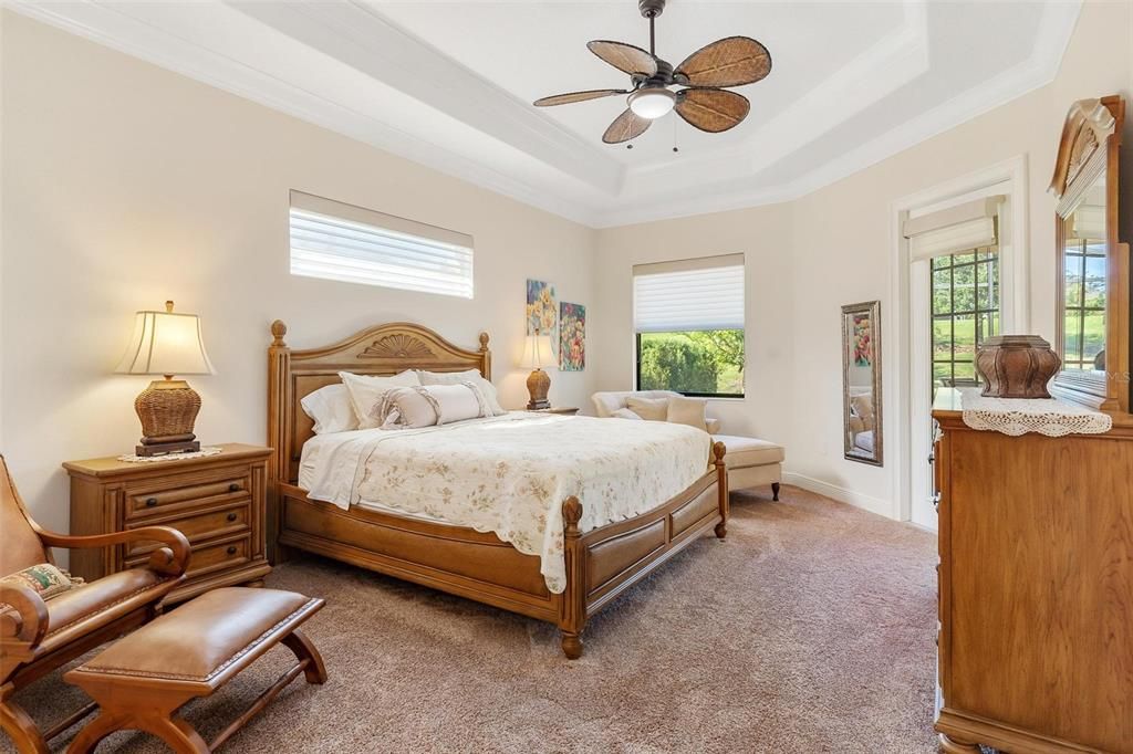 Primary Bedroom with Door leading to Lanai Area