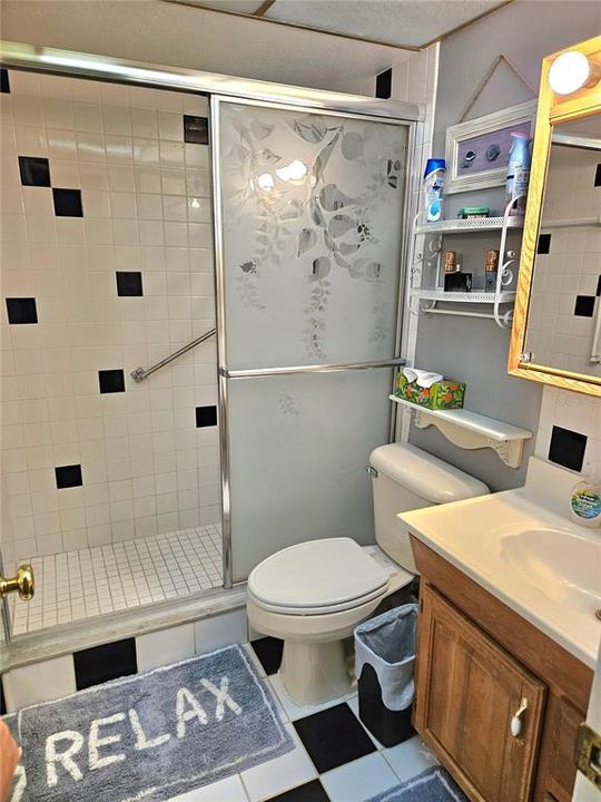 Bathroom with walk in shower