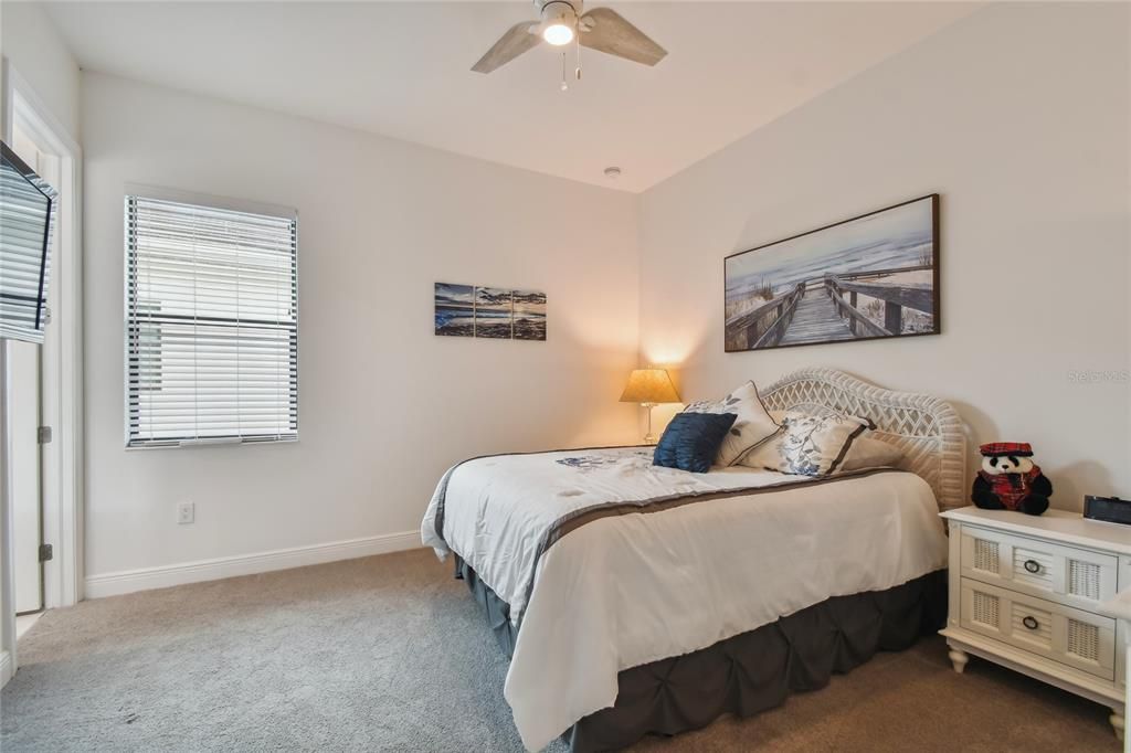 2nd Bedroom with private bath and walk-in closet