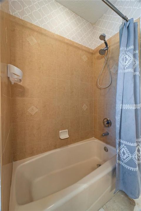 Guest bathtub w/ shower