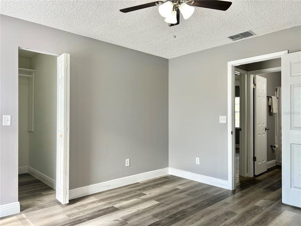 2nd Bedroom - Vinyl Plank Flooring and Ceiling Fan